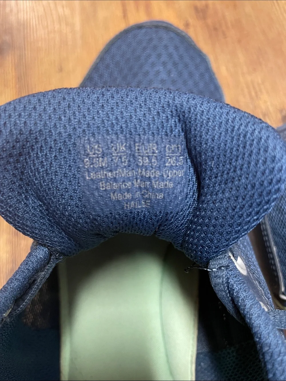 Ryka Women’s Hailee Memory Foam Walking Shoes Navy with Mint Green Accent